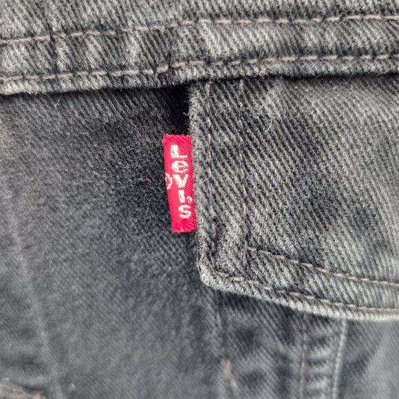 Vintage Levis Denim Jacket Mens XLarge Black Jean Relaxed Trucker 70507-0260 - Picture 7 of 12